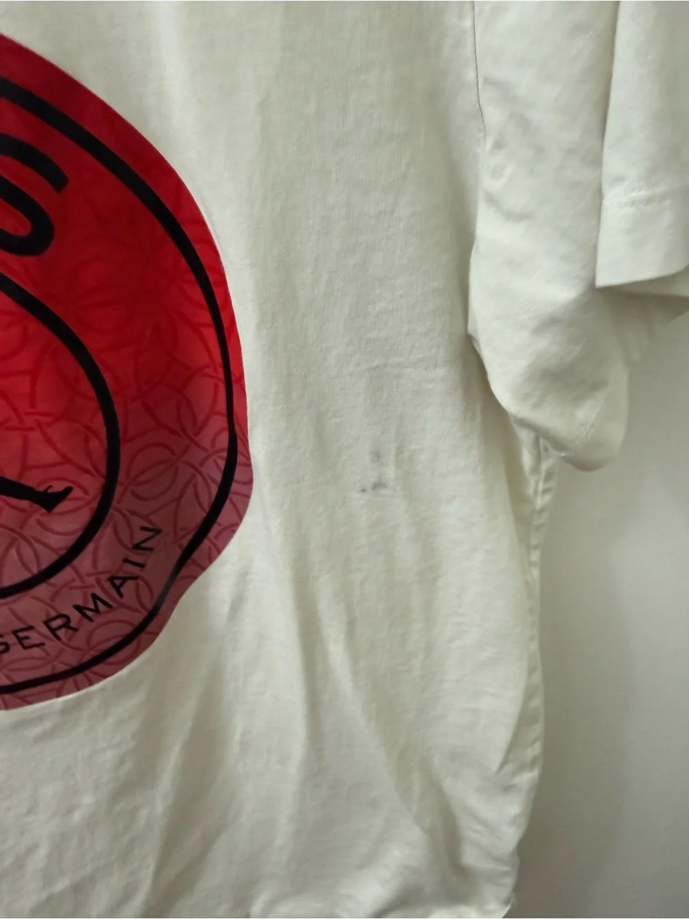 Jordan Tee with Red Jumpman and Gray Lettering